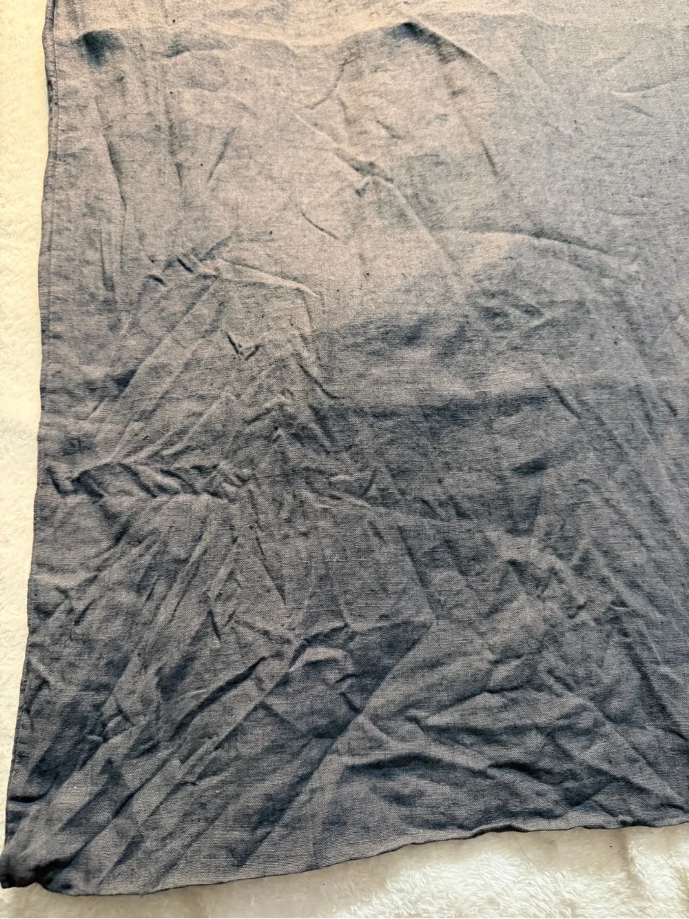 Quince King Set Pillowcase in Slate Blue denim 100% Linen 20”x40”
